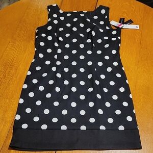 Alyx Black and White Polka Dot Dress
